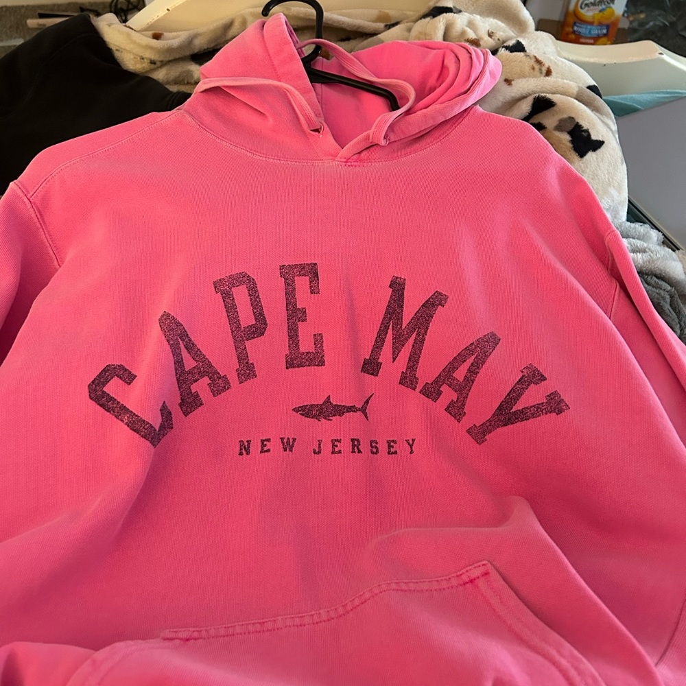 cape may NJ pink hoodie